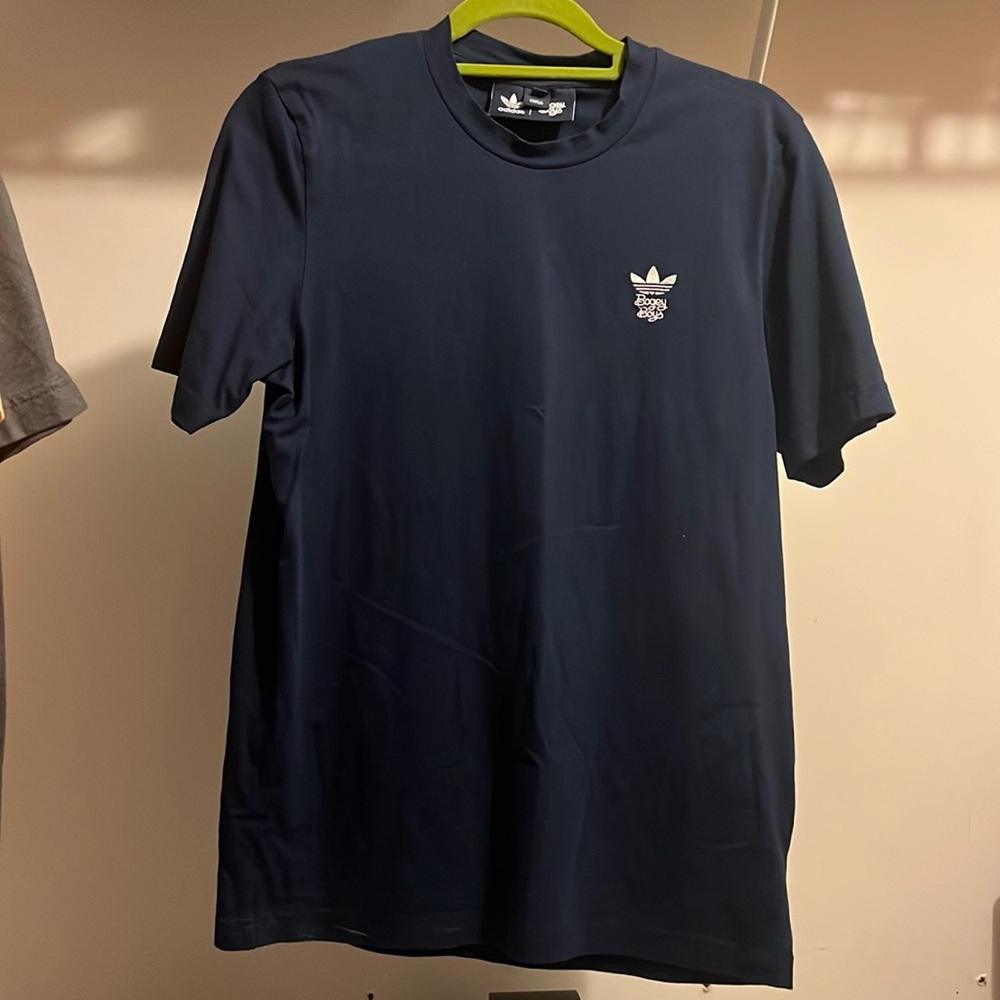 Navy blue Men’s size small Adidas X Bogey boys tee shirt